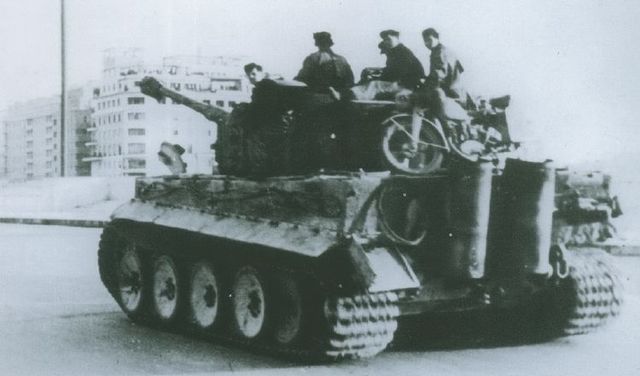 Tiger de la 2 K. del 508 S. Pz. Abt. en Roma. 4 de Febrero de 1944