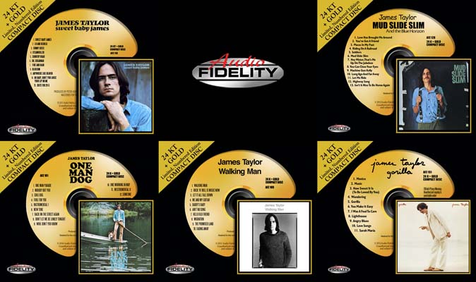 James Taylor - 5 Albums (1970-1975) {Audio Fidelity, 24-Karat Gold Disc Remastered}