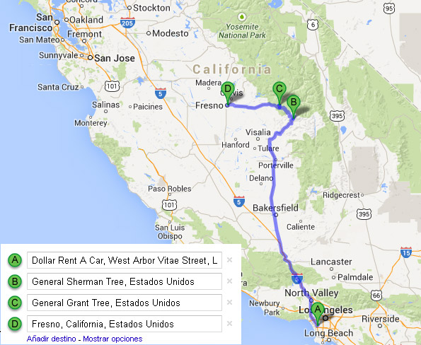 18 días por la Costa Oeste de Estados Unidos: un sueño hecho realidad - Blogs de USA - DIA 5: Los Angeles - Sequoia & Kings Canyon - Fresno (1)