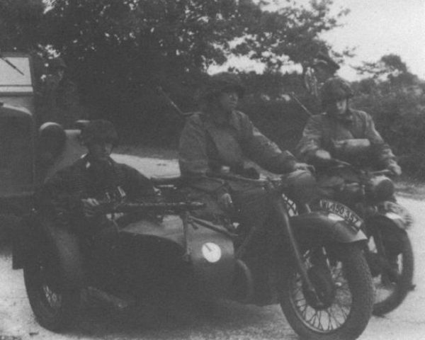 Miembros del batallón de reconocimiento de la HGD en Italia. Otoño 1943