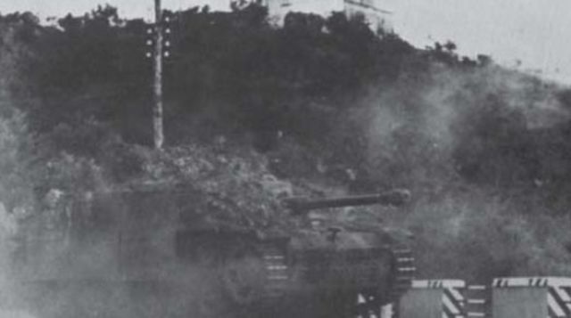 StuG III de la 16ª Panzer Division cerca del río Sofrone