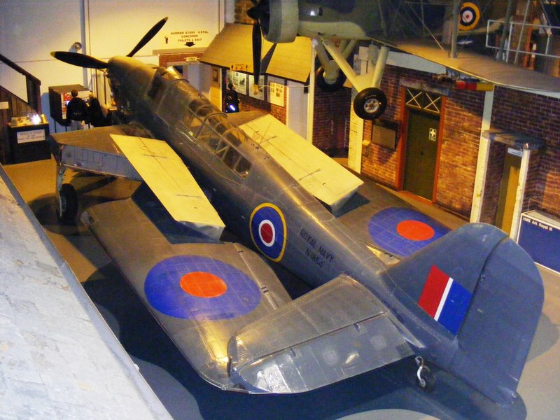 Un Fairey Fulmar Mk I con número de Serie N1854. Conservado en el Fleet Air Arm Museum en Somerset, Inglaterra