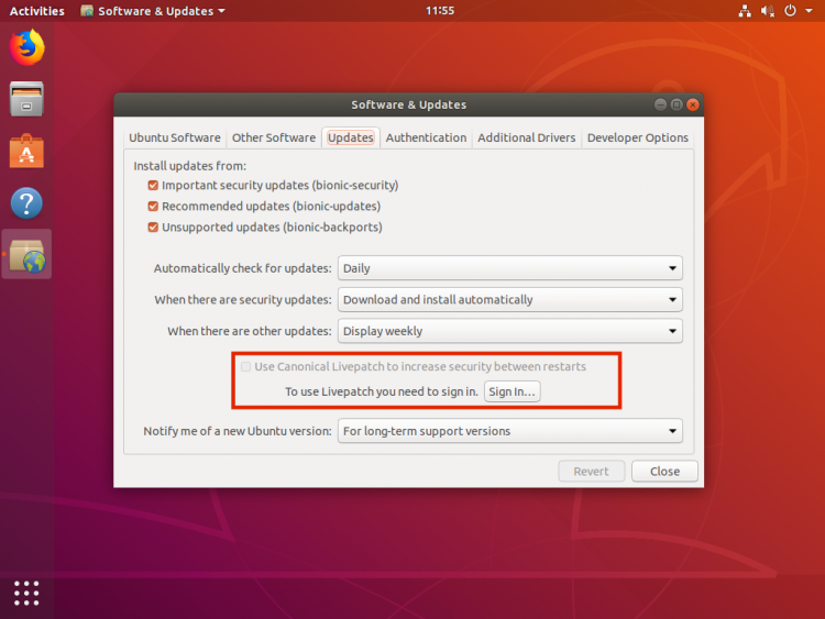 Ubuntu 18.04 - инсталиране на актуализациите за ядрото без рестарт? Това вече е лесно 8