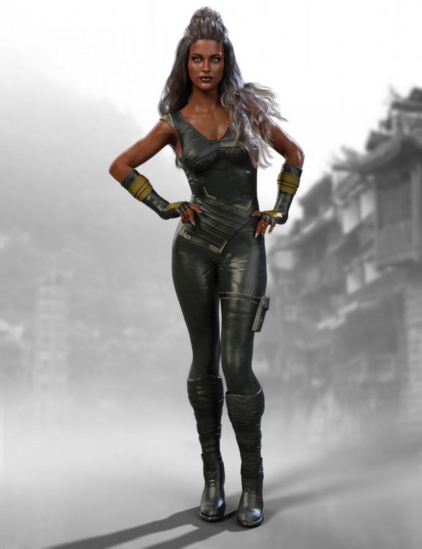 X-Fashion Warrior Outfit for Genesis 8 Female(s)