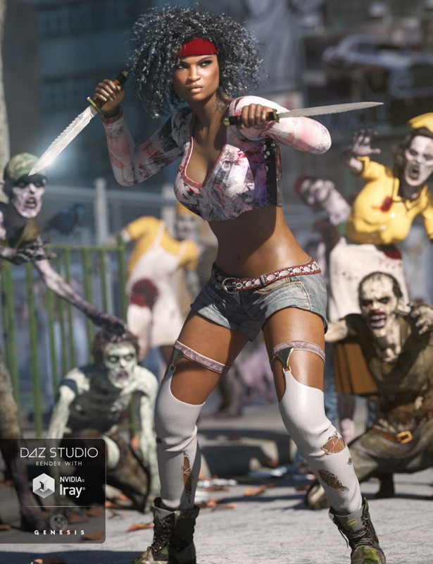 00 daz3d urban rogue outfit for genesis 3 female s