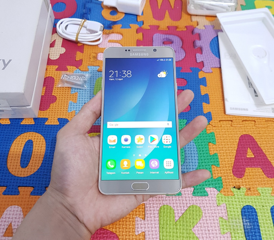 Sell Samsung Galaxy Note 5 Gold Fullset sein bisa tt