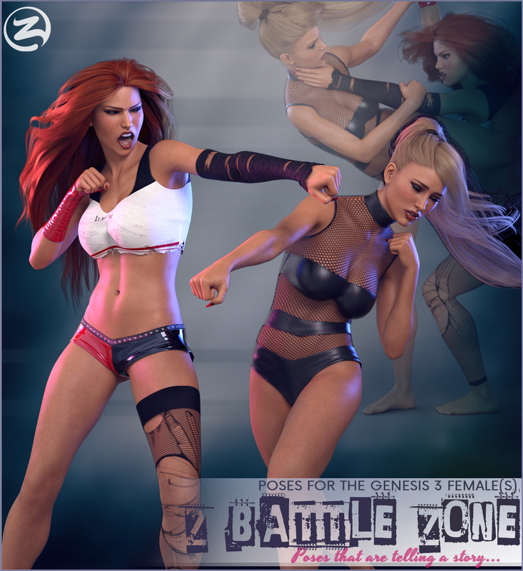 Z Battle Zone - Poses for the Genesis 3 Female(s)