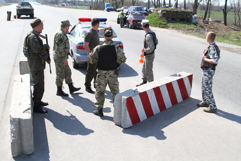 Фото блокпоста военных