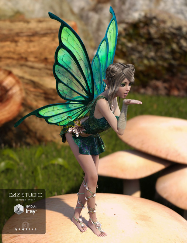 00 daz3d rw butterfly wings for genesis 3 female