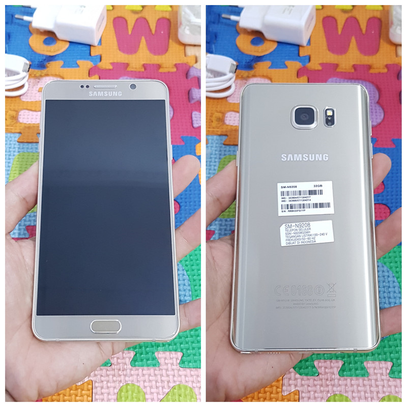 Sell Samsung Galaxy Note 5 Gold Fullset sein bisa tt