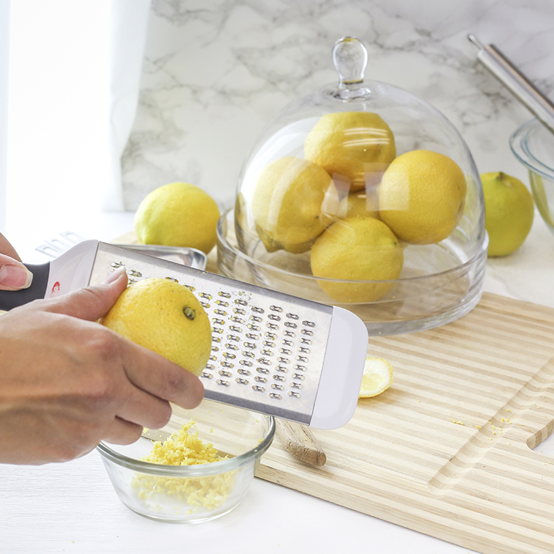 You'll probably need at least four lemons in order to grate a sufficient amount of zest.