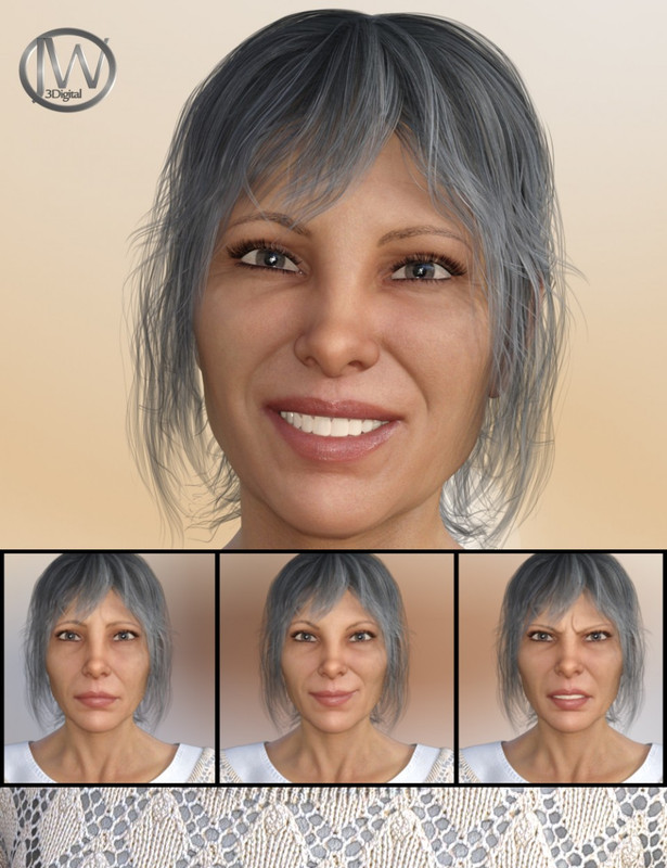 A Lady Expressions for Genesis 8 Female(s) and Alexandra 8